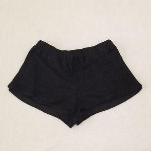 Medium Black Tribal Lace Shorts